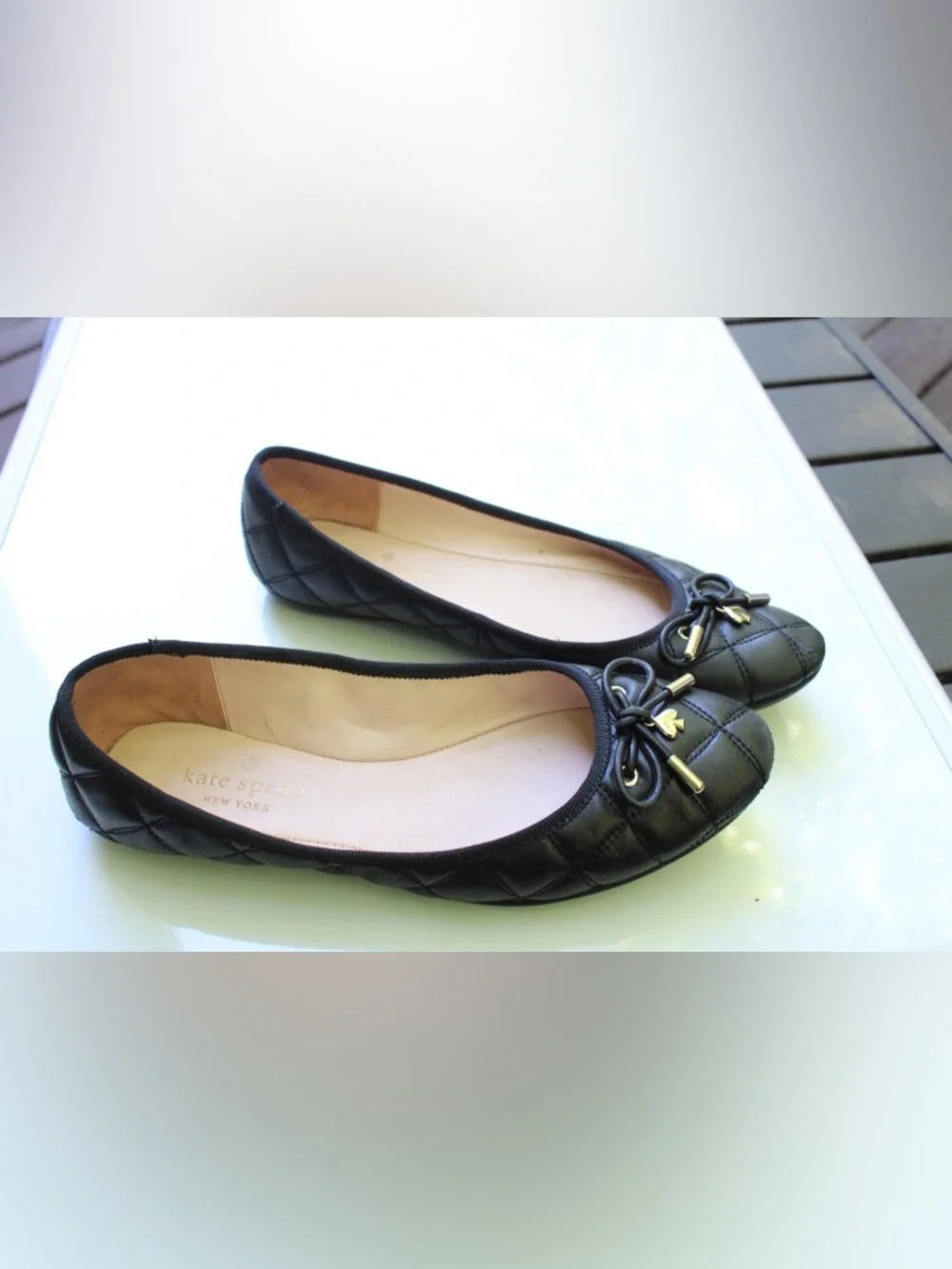 Kate Spade quilted flats Pauline